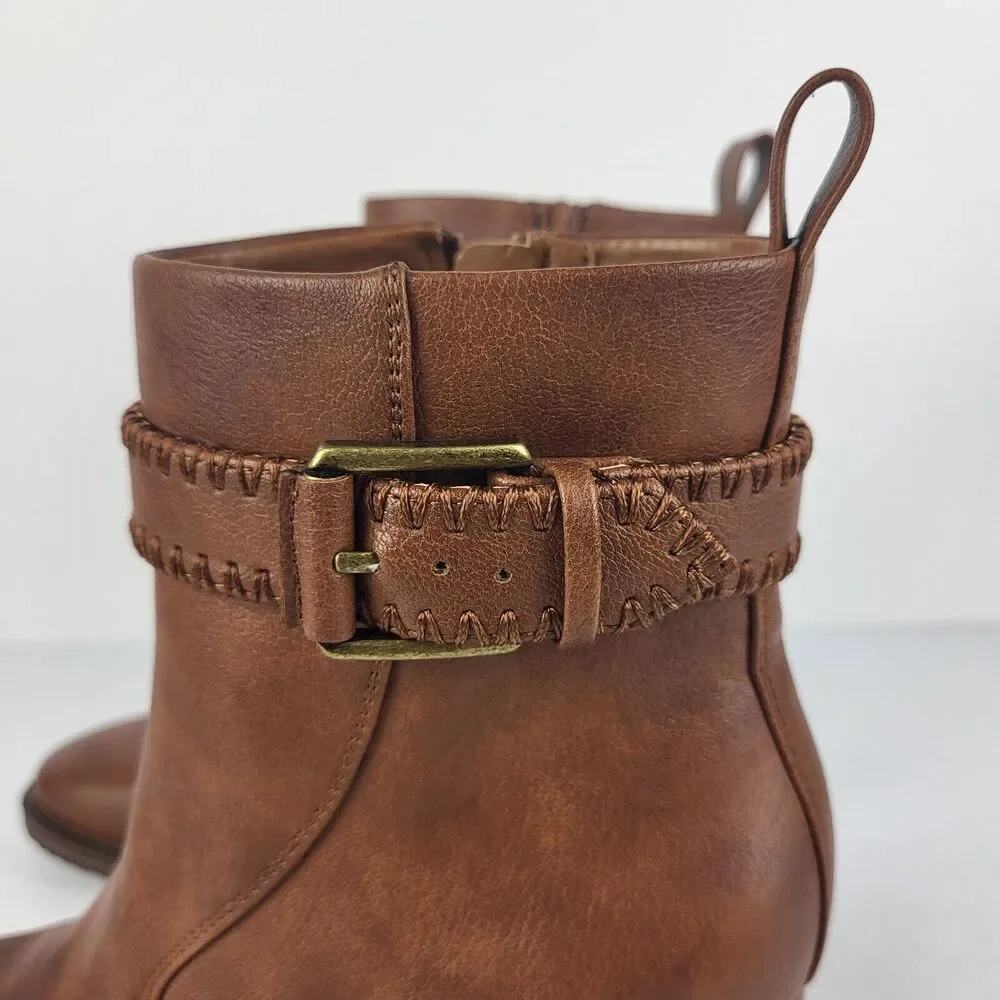ZODIAC REXX Block Ankle Boot Faux leather Size 5.5M